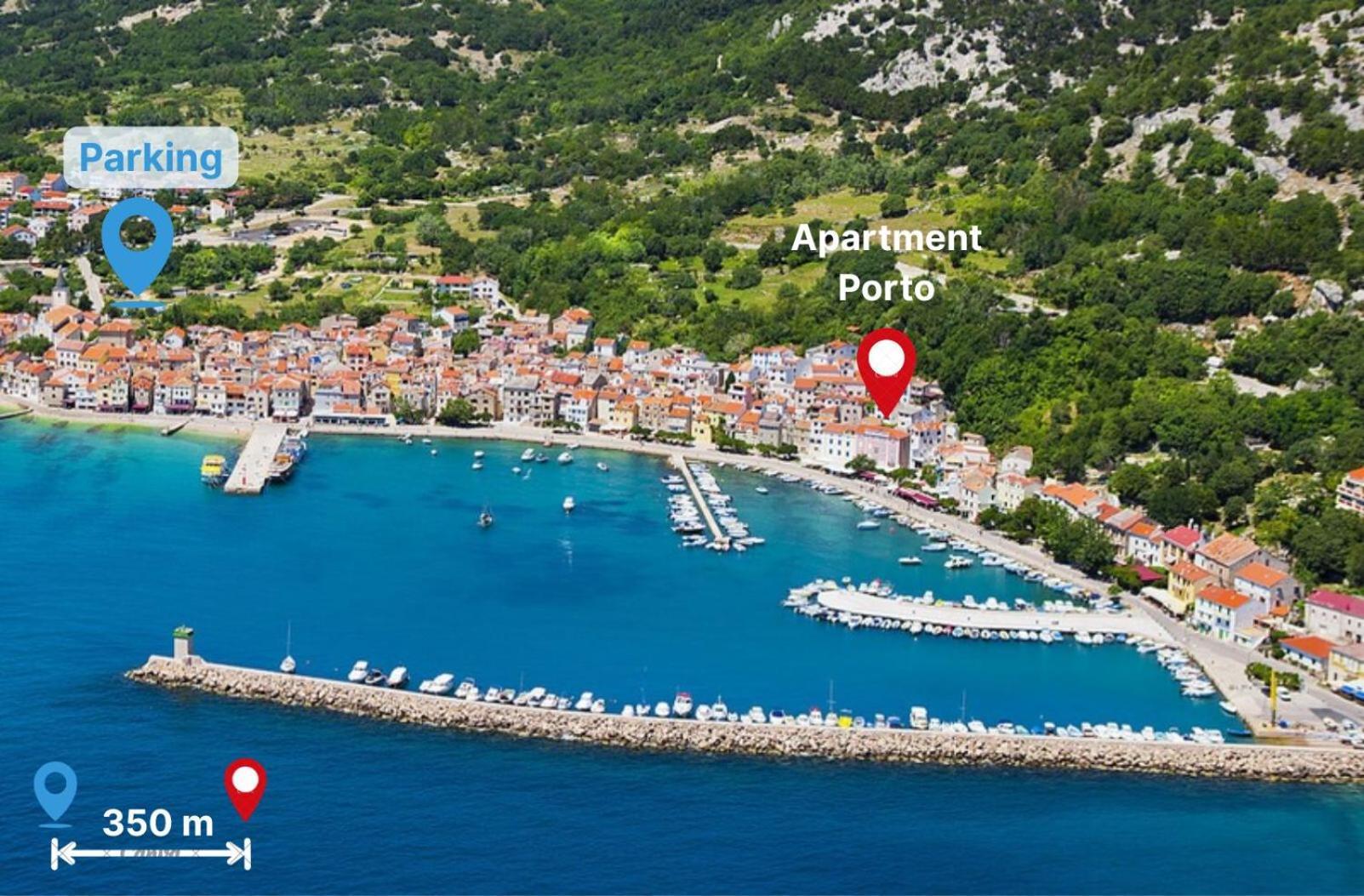 Apartment Porto With Terrace Baška Exteriér fotografie